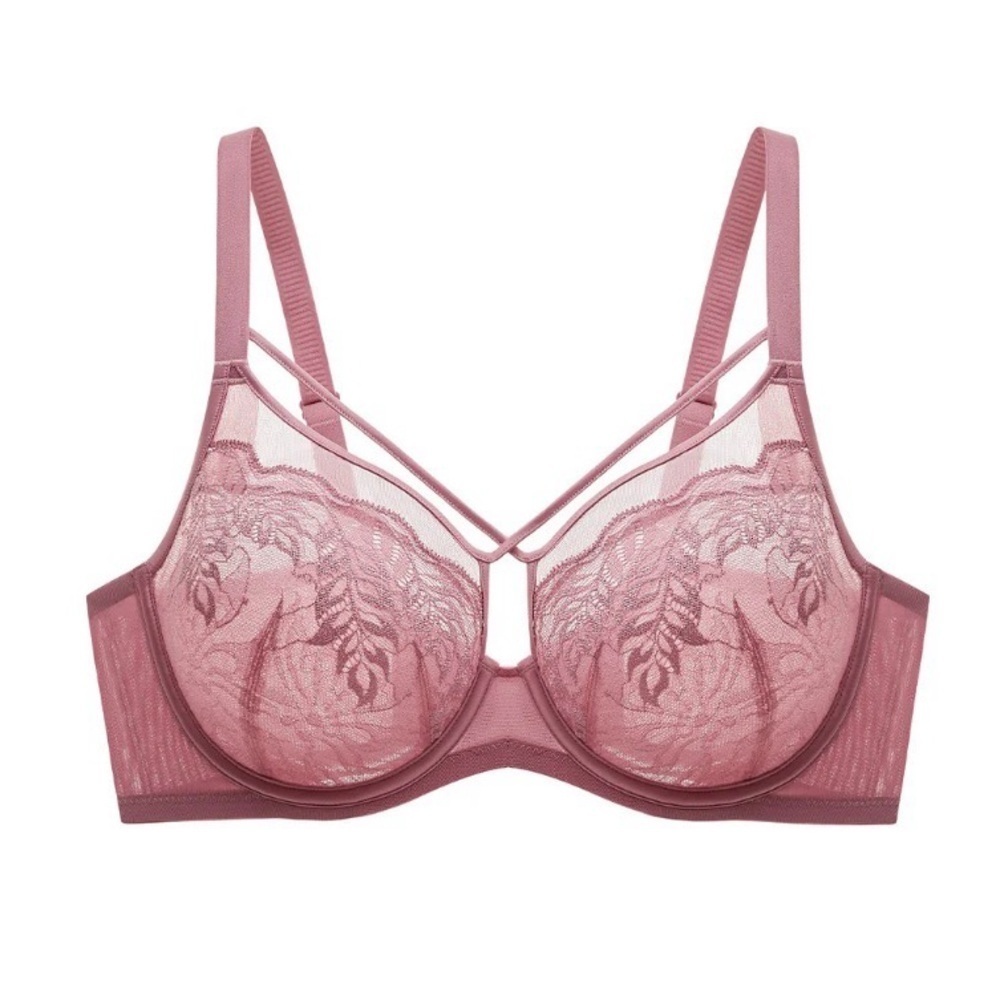 UNDERSTANCE Sz 40G Gemma Flexwire Unpadded Lace Strappy Sheer NEW WITH TAG